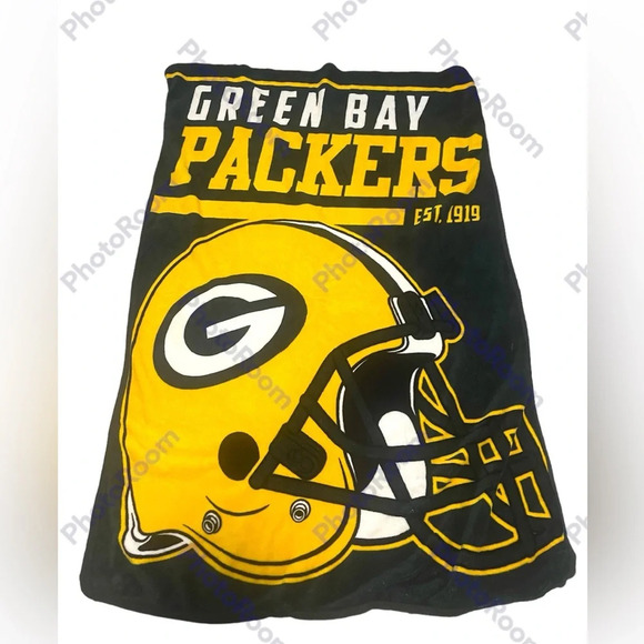 Green Bay packers throw blanket fleece - Picture 1 of 2